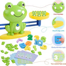 BAKAM Frog Balance Scale Toy, Number Counting Blocks Games, Montessori Math Games for Kids 5-7, Preschool Kindergarten Learning Activities, STEM Educational Toys for 3+ Year Old by TinyTreasures Baby Boutique