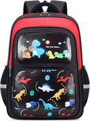 Toddler Backpack for Boys, 17 Inch Kids Dinosaur Backpack for Children Teens Waterproof School Travel Backpacks by TinyTreasures Baby Boutique