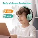 EarFun K2 Kids Bluetooth Headphones, Kids Headphones with Volume Limited, 40H Playtime, Built-in Mic, Stereo Sound, Foldable Over-Ear Headphone for School/Travel/iPad/Tablet, Green by TinyTreasures Baby Boutique