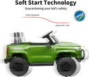 24V 10Ah Ride on Toy for Big Kids, 4WD 2 Seater Electric SUV Kids Car to Drive w/Remote Control, 4x200W Motors - Army Green by TinyTreasures Baby Boutique