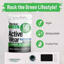 Rockin' Green Laundry Detergent, Plant based, All Natural Laundry Detergent Powder, Vegan and Biodegradable Odor Fighter, Safe for Sensitive Skin (Active Wear 90 Loads - Freshwood Mac) by TinyTreasures Baby Boutique