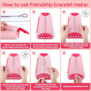Arts and Crafts for Kids Ages 8-12,Friendship Bracelet Making Kit for Girl,Kids Jewelry Making Kit with 28 Pre-Cut Threads,Christmas Birthday Gifts for Ages 6 7 8 9 10 11 12 Year Old Red by TinyTreasures Baby Boutique