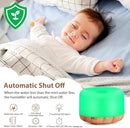 WGGE Essential Oil Diffuser, 500ml Premium Ultrasonic Vaporizer Aromatherapy Diffuser with 7 Color Changing, Timer, and Waterless Auto-Off with Remote Control. by TinyTreasures Baby Boutique