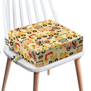 Toddler Booster Seat for Dining Table,4 Inches Washable Double Safer Straps Non-Slip Bottom Booster Seat Dining for Kids, Portable Travel High Density Sponge Detachable Increasing Cushion for Child by TinyTreasures Baby Boutique
