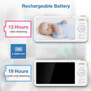 VTech 5.5" IPS Screen 720P Video Baby Monitor with Camera and Audio, Pan-Tilt-Zoom, Night Light, 2-Way Talk, Lullabies, Soothing Sounds, Long Battery Life, No WiFi: Advanced HD Plus by TinyTreasures Baby Boutique