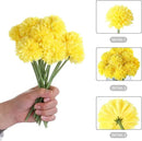 Kimura's Cabin 20Pcs Artificial Mums Flowers Fake Silk Chrysanthemum Balls Flower for Home Decor Easter Table Fall Bouquets Wedding Party DIY Decorations (Yellow) by CozyNest Decor