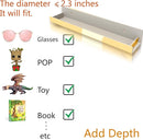 4 Pack 15 Inch Gold Reflective Acrylic Shelves, Gold Foating Shelves, Modern Sunglasses Essential Oil Picture Ledge Display Toy Storage Shelf by TinyTreasures Baby Boutique