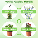 2 Pack Garden Obelisk Trellis for Climbing Plants | 79 Inches Tall Rustproof Metal Plant Support Trellis | Adjustable Garden Tower Trellis for Indoor Outdoor Vines Vegetables Flowers by GreenHaven Gardens