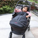 German Designed Universal Stroller Footmuff, 2 Way Zippers Style Easy for Baby in&Out, Length Extensible,Temperature Adjustable Footmuff Fits Baby Growth,Reflective Strips Around Bunting Bag by TinyTreasures Baby Boutique