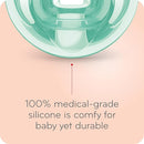 NUK Timeless Comfy Pacifier | 100% Silicone, One-Piece Design | BPA-Free, Gentle on Baby’s Skin | 5-Pack, for 6-18M by TinyTreasures Baby Boutique