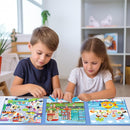 Magnetic Puzzles for Toddlers 3-5, 75-Pieces Travel Toys, Transportation Puzzles Ages 4-6, Educational Learning Magnets, Road Car Trip & Airplane Activities Toys for 3 4 5 6 7 Girls Boys Gift by TinyTreasures Baby Boutique