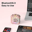 INSMY IP67 Waterproof Bluetooth Speaker, Shower Speaker Portable Small Clip-on, Multi Sync 100+ Speakers, Big Volume Booming Bass, 24H Playtime/Floatable/RGB Lights for Outdoor/Kayak/Beach(Pink) by TinyTreasures Baby Boutique