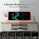 Netzu Loud Alarm Clock for Heavy Sleepers, RGB Alarm Clocks for Bedrooms Seniors Kids, Plug in Digital Clock with 5 Dimmers, 2 Alarms, 4 Volumes and Snooze by TinyTreasures Baby Boutique