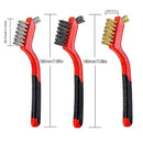 Wire Scratch Brush Set Soft Grip for Rust, Dirt & Paint Scrubbing with Deep Cleaning (24, 24PCS - 10PCS Stainless Steel Wire 10PCS Brass Wire and 4PCS Nylon Wire) by CozyNest Decor