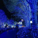 Toodour Solar Christmas Lights, 2 Packs Total 144ft 400 LED 8 Modes Solar String Lights, Waterproof Solar Outdoor Christmas Lights for Garden, Patio, Fence, Balcony, Christmas Tree Decor - Blue by GreenHaven Gardens