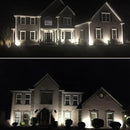 Pack of 2, Outdoor LED Landscape Lights Waterproof Spotlight with Spike Stand and Plug for Driveway, Outdoor Lawn Lighting, Flood Garden, Yard (9W Cool White) by GreenHaven Gardens