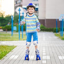 Rainbow Toddler Roller Skates - Size 4 Adjustable | Light Up Quad Skates for Girls & Boys Beginners Aged 3-12 by TinyTreasures Baby Boutique