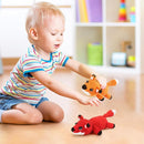Crochet Kit for Beginners - 2 PCS Fox Crochet Kits with Step-by-Step Video Tutorials, Beginner Crochet Kit for Adults, Crochet Animal Kit for Kids, Crochet Fox Set (Orange & Red) by TinyTreasures Baby Boutique