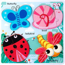 Wooden Creature Puzzles for Toddlers 2-4,Toddler Puzzle Ages 1-3, Montessori Educational Toys for 2 3 Years Old, Wood Learning Gifts for Preschool Kids Boys Girls by TinyTreasures Baby Boutique