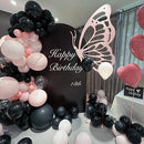 140pcs Black Round Balloons Different Sizes 18 12 10 5 Inch Latex Balloons for Arch Decoration Party Balloon Kit for Graduation Birthday Party Wedding Balloon Baby Shower Decoration by TinyTreasures Baby Boutique