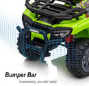 Kids ATV 4 Wheeler, 6V Ride-On Toy for Toddlers Boys & Girls with Music, Forward & Reverse - Green by TinyTreasures Baby Boutique