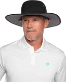 Men's Shapeable Wide Brim Hat - UPF 50 Sun Protection - Maximum Coverage on Your Next Adventure - Sun Fearless Leo Hat by GreenHaven Gardens