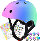 Color Gradient Adjustable Kids Bike Helmet Toddler Skateboard Helmets Boys Girls Child Ventilation Helmet for Multi-Sports Skating Cycling Scooter Balance by TinyTreasures Baby Boutique