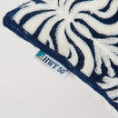 HWY 50 Navy Blue Decorative Lumbar Pillow Cover Rectangle 12x20 Inch (1 Piece), Embroidered Cotton Farmhouse Cushion Cover Pillow Case for Sofa Couch Living Room Bed, Minimalist Floral by CozyNest Decor