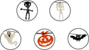 Gift Boutique - 9 Foot Halloween Garland Felt Banner Chain Decorations Indoor & Outdoor Party Supplies 18 Feet Total Pack of 2 Designs Skeletons Bat Pumpkin Ghost by CozyNest Decor