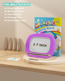 Magnetic Drawing Board, Doodle Board for Toddler Toys Age 1-2, Magnetic Writing Board, Preschool Learning and Educational Sensory Toys for 1 2 3 Years Old Girl Boy Gift for Birthday, Christmas(Purple) by TinyTreasures Baby Boutique