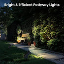 Solar Pathway Lights Outdoor, Dimmable Solar Spot Light IP65 Waterproof, 500LM 3000K Solars Outdoor Lighting for Walkway Landscape Lawn Yard by CozyNest Decor
