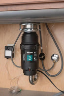 Moen Prep Series PRO Continuous Feed Compact Garbage Disposal for Kitchen Sink with Power Cord, GXP50C by CozyNest Decor