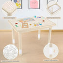 Kids Table and 2 Chairs Set, Height Adjustable (17.7"-26.1") Toddler Table and Chair Set, Multi-Activity Table with Graffiti Desktop, Children’s Table and Chairs for Classroom, Home & Daycare by CozyNest Decor