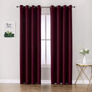 ChrisDowa Blackout Curtains 102 Inches Long 2 Panels Set for Living Room, Grommet Thermal Insulated Room Darkening Curtains for Bedroom (Burgundy Red, 52 x 102 Inch) by CozyNest Decor