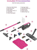 Schenley Steam Mop Cleaner with Detachable Handheld Steamer for Cleaning Hardwood, Laminate Floor, Tiles and Grout, with 7-in-1 Multi-purpose Accessories and Washable Microfiber Pads by CozyNest Decor