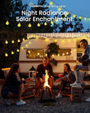 LORRYTE 2-Pack 64FT 100 LED Crystal Globe Solar String Lights Outdoor, Waterproof Solar Lights for Outside, 8 Lighting Modes Patio Decor for Garden Yard Porch Wedding Party(Warm White)