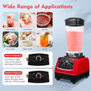 Blender 2L Automatic Smoothie Mixer Baby Food Blender 68oz Fruit Vegetables Juicer 2200W High-Speed Blender Tabletop Soundproof Milkshake Maker (Red) by TinyTreasures Baby Boutique