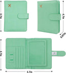 Melsbrinna Rfid Passport Holder for Travel women/Men, Cute Passport Wallet Rfid Blocking Card Slots, Rfid Passport Cover/CaseTravel Wallet, Passport Book Holder (1, Green3) by TinyTreasures Baby Boutique