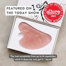 Mount Lai Rose Quartz Gua Sha Facial Tool – The Stone of Graceful Radiance – 100% Genuine Rose Quartz Stone Face Sculpting Tool for Lymphatic Drainage, Puffiness Reduction & Graceful Beauty by CozyNest Decor