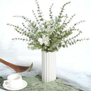 18Pcs Faux Eucalyptus Stems, 15" Artificial Eucalyptus Plants with White Frosted Coating, Fake Eucalyptus Decor Plastic Greenery Leaves for Wedding Bouquets Home Decor DIY Floral Arrangements by CozyNest Decor