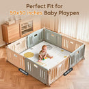Foldable Baby Play Mat, PIGLOG Waterproof Playmats for Babies and Toddlers Kids, Safe Foam Playmat for Tummy Time, 50x50 Playpen Mat, Reversible Baby Floor Mat for Infant, Toddler, Vast Planet by TinyTreasures Baby Boutique