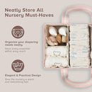 PeraBella XL Diaper Caddy Organizer With Handle, Baby Shower Gifts Basket Bag, Registry Search Must Haves Items, Newborn Girl Boy Nursery Storage Organizer, Baby Bag Essentials, Car Diaper Caddy Cart by CozyNest Decor