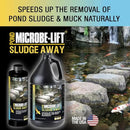 MICROBE-LIFT MLXSAQ Sludge-Away Pond and Outdoor Water Garden Sludge and Muck Remover, Safe for Live Koi Fish, Plant Life, and Decor, 32 Ounces by GreenHaven Gardens