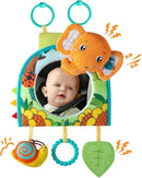 Car Seat Toy, Baby Car Mirror Toy for Rear Facing, Travel Baby Activity Center with Hanging Engaging Toys for Infants Babies 0-6-12-18 Months Boy Girl by TinyTreasures Baby Boutique
