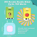 Talking Flash Cards for Toddlers 1-3 with 510 Sight Words, Educational Toddler Toys for 2-4 Years Old Boys Girls Birthday Gift, Montessori Learning Toy for Toddlers, Autism Sensory Speech Therapy Toys by TinyTreasures Baby Boutique