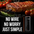 Meat Thermometer Digital Wireless, 800FT Long Range Bluetooth Cooking Thermometer, Food Thermometer for Remote Monitoring of Grill, Oven, Smoker, Air Fryer, Rotisserie, iOS & Android App by TinyTreasures Baby Boutique
