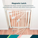 Safety 1st Easy Install Baby Gate for Doorways, Auto-Close Pressure-Mounted Magnetic Latch, Indoor Dog Gates, No Drilling, Fits 29"-38", Grey by TinyTreasures Baby Boutique