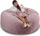 6FT,Oversized Bean Bag Chairs for Adults,Giant beanbag with Filler Included，Fluffy Memory Foam,Soft and Comfy Corduroy Fabric,Gaming Chairs Suitable for Living Room and Bedroom (Pink, 6 Foot) by CozyNest Decor