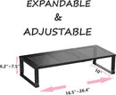 Metal Stackable Expandable Storage Shelf - Multi-Functional Home Storage Shelf, Suitable for Kitchen, Cabinet，Bathroom, Office, Garage, etc.（1PACK/Black/Large by CozyNest Decor
