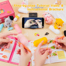 Crochet Kit for Beginners - Cat Crochet Kit with Step-by-Step Video Tutorials, Learn to Crochet Kits for Adults and Kids, 4 PCS Crochet Animals Cat with Hat, Toy, Fish Crocheting Set by TinyTreasures Baby Boutique
